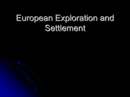 European Settlement