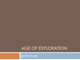Age of exploration - Troup County Schools