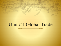 Unit 1-Global Tradex