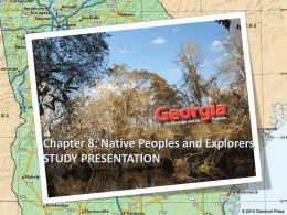 Section 1: Georgia`s First People