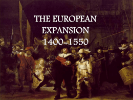 Chapter 15-The European Expansion