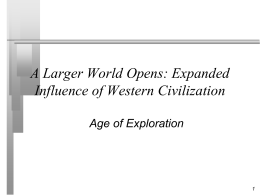 Expanded Influence of Western Civilization 1400