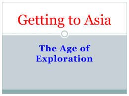 Powerpoint - Getting to Asia