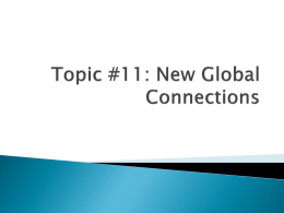 Topic #11_New Global Connections Lessons 1