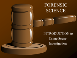 FORENSIC SCIENCE - Mount Mansfield Union High School
