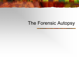The Forensic Autopsy