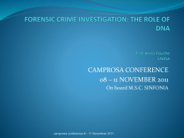 Forensic Crime Investigation