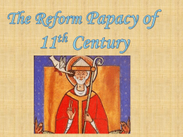 The reform papacy powerpoint