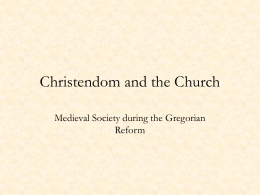 Christendom and the Church