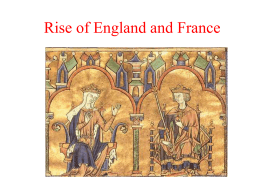 Rise of England and France