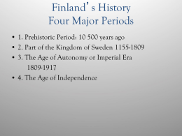 Finnish history in a nutshell