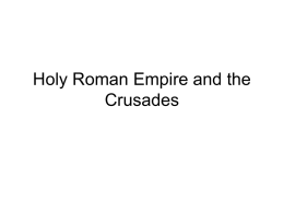 Holy Roman Empire and the Crusades