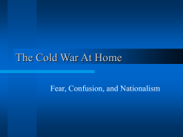 The Cold War At Home