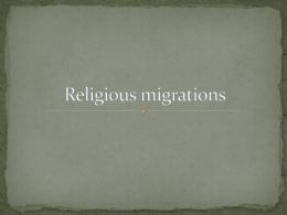 Religious migrations