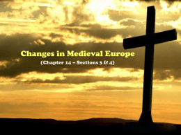 14.3 and 14.4 (Changes in Medieval Europe)