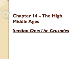 Chapter 14 – The High Middle Ages