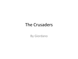 The crusaders - Happy Kids Cooking