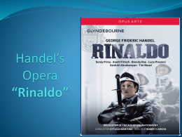 Handel*s Opera *Rinaldo