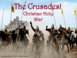 The Crusades! - WordPress.com