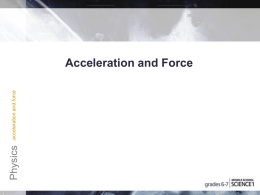 Acceleration and Force