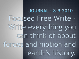 Journal – 8-9-2010