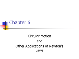 Chapter 6 Circular Motion