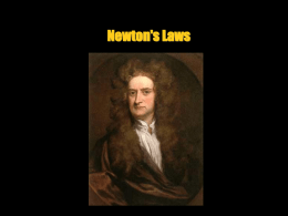 Newton`s Laws - Wappingers Central School