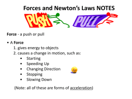Forces Notes REVIEW PPT