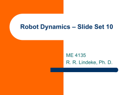 Robot Kinetics – Slide Set 10