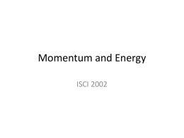 Momentum and Energy PP
