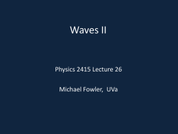Waves II - Galileo and Einstein