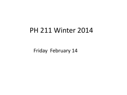 Friday February 14 - Physics at Oregon State University