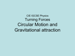 CIE IGCSE Physics Circular motion and..