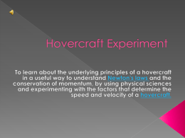 PowerPoint For Hovercraft Experiment