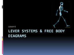 Lesson Six - Levers & Free Body Diagrams