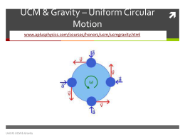Uniform Circular Motion PP