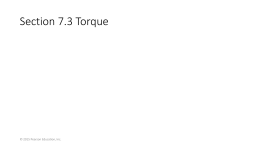 Section 7.3 Torque
