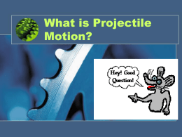 Projectile Motion - 1