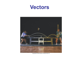 Adding Vectors by Components Adding vectors