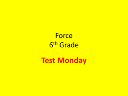 Force 6th Grade