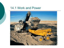 14.1 Work and Power - Science with Higgins