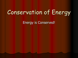 Conservation of Energy PPT