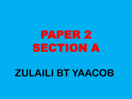 PAPER 2 SECTION A