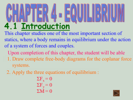 CHAPTER 2 Forces & Resultants