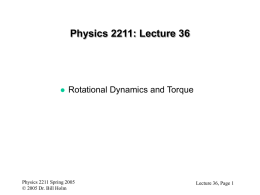 Physics 2211 Lecture 27