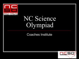 NC Science Olympiad