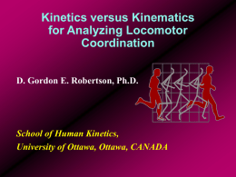 Kinetics versus kinematics for analyzing coordination