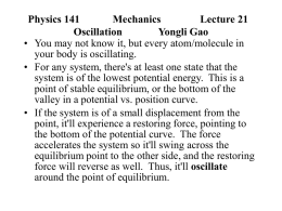 Physics 141 Mechanics Yongli Gao Lecture 4 Motion in 3-D