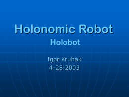 Holonomic Robot - Northern Michigan University