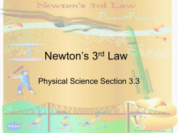 Newton’s 3rd Law